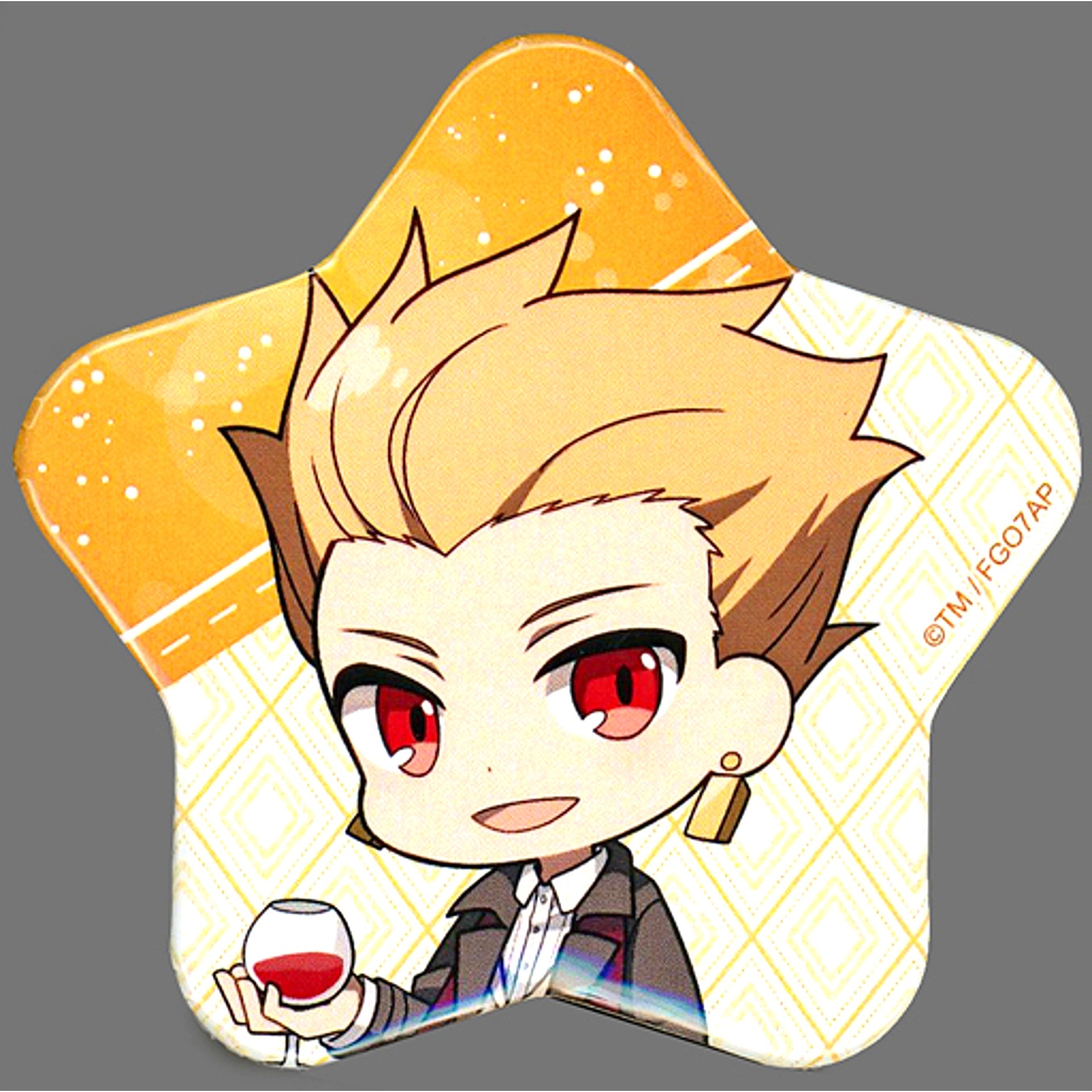 Gilgamesh Fate/Grand Order Final Singularity Grand Time Temple Solomon Trading Star Button Mini Character ver. x Marui [USED]