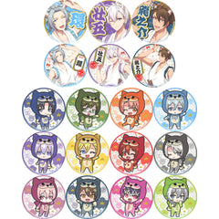 Idolish7 X Taiko no Tatsujin Iori Izumi & Others Can Badge Part 3 All 18 Types Set Buttons [USED]