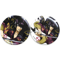 Gintama Shinsuke Takasugi 75mm Can Badge Namja Town Limited Kage Utsushi Shinsuke Takasugi Set of 2 Buttons [USED]