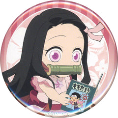 Demon Slayer: Kimetsu no Yaiba Nezuko Kamado Normal 57mm Random Can Badge Group A ufotable cafe Summer Vacation Event Limited Buttons [USED]