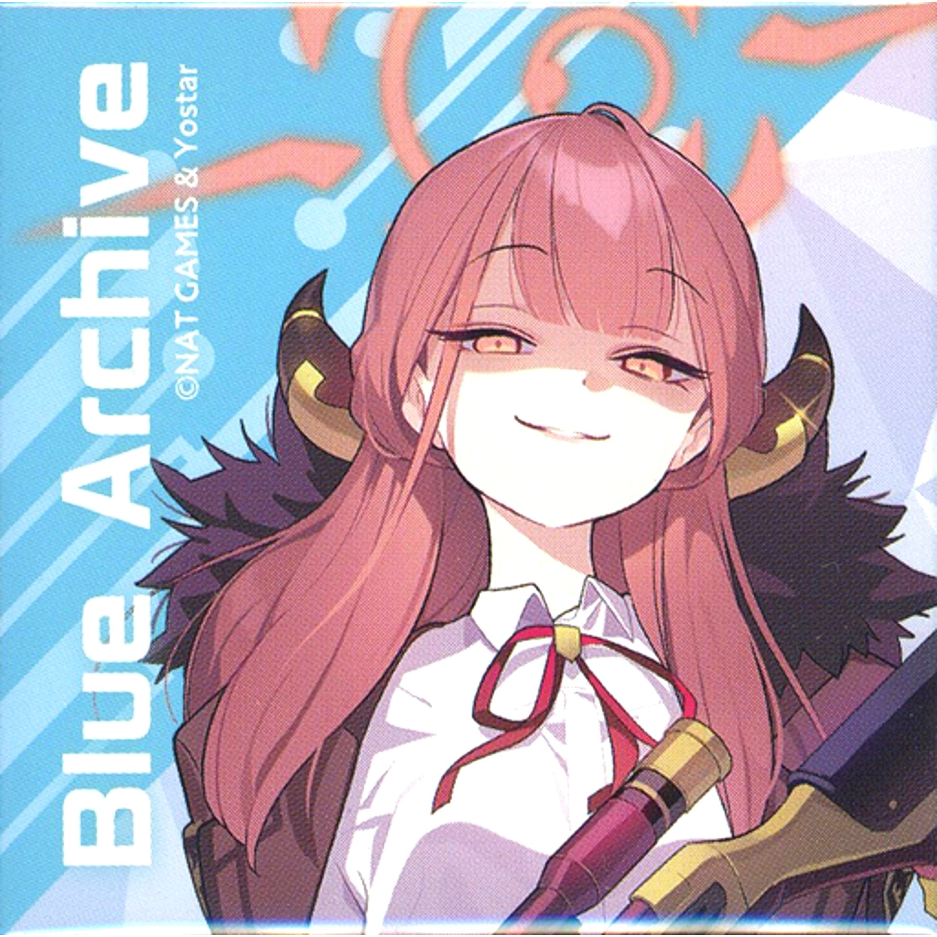 Aru Rikuhachima Blue Archive x GOOD SMILE x animatecafe Trading Square Button Vol.1 [USED]