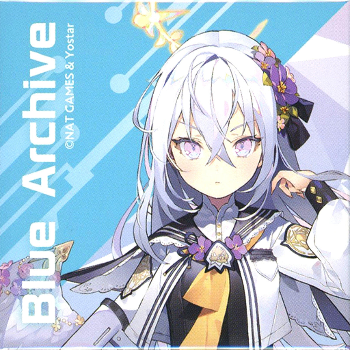 Azusa Shirasu Blue Archive x GOOD SMILE x animatecafe Trading Square Button Vol.1 [USED]