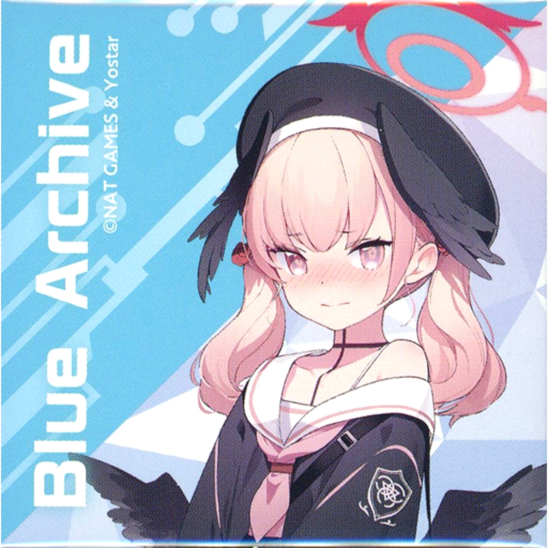 Koharu Shimoe Blue Archive Trading Square Button Vol. 1 GOOD SMILE x animate cafe [USED]