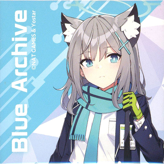 Shiroko Sunaookami Blue Archive x GOOD SMILE x animatecafe Trading Square Button Vol.1 [USED]