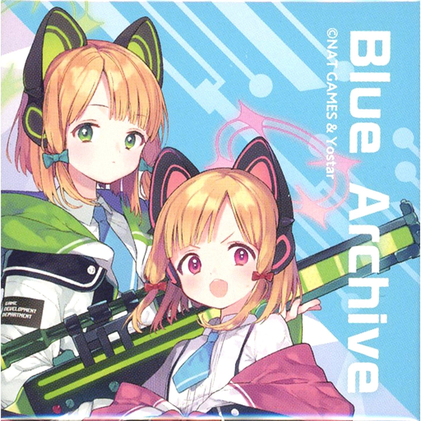 Midori Saiba & Momoi Saiba Blue Archive x GOOD SMILE x animatecafe Trading Square Button Vol.2 [USED]