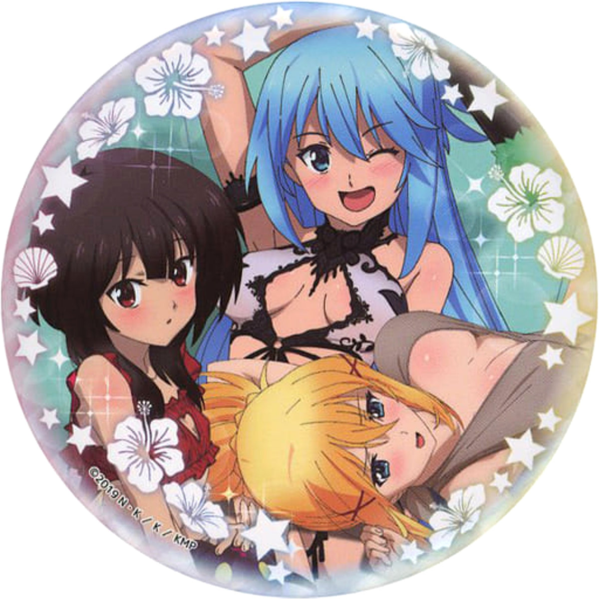 KonoSuba: God's Blessing on This Wonderful World! Aqua Megumin Darkness Ataritsuki Random Hit Kuji Can Badge Buttons [USED]