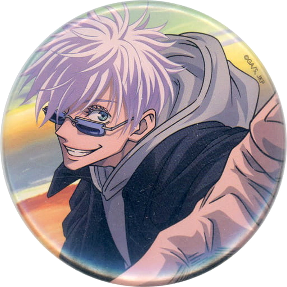 Jujutsu Kaisen Satoru Gojo Trading Can Badge Jujutsu Kaisen Exhibition Late Kyoto Sister School Goodwill Event & The Origin of Obedience Arc Limited Buttons [USED]