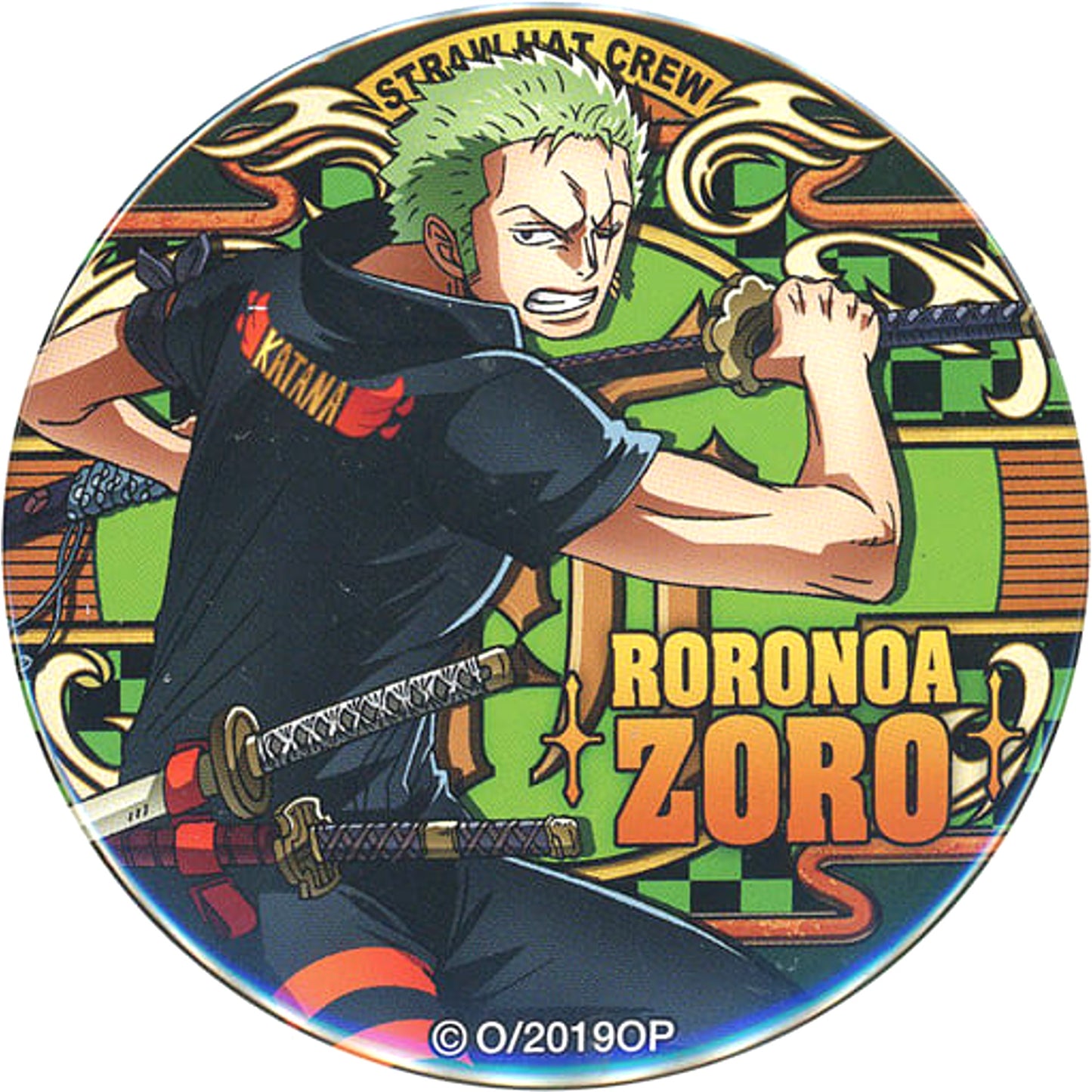 Roronoa Zoro One Piece: Stampede Yakara Button Part 17 Stampede Straw Store Limited [USED]