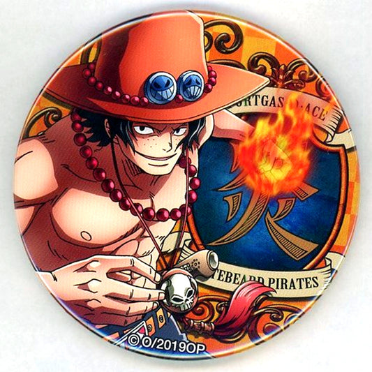Secret Portgas D. Ace One Piece Movie STAMPEDE YAKARA Button Vol.17 Mugiwara Store Ltd [USED]