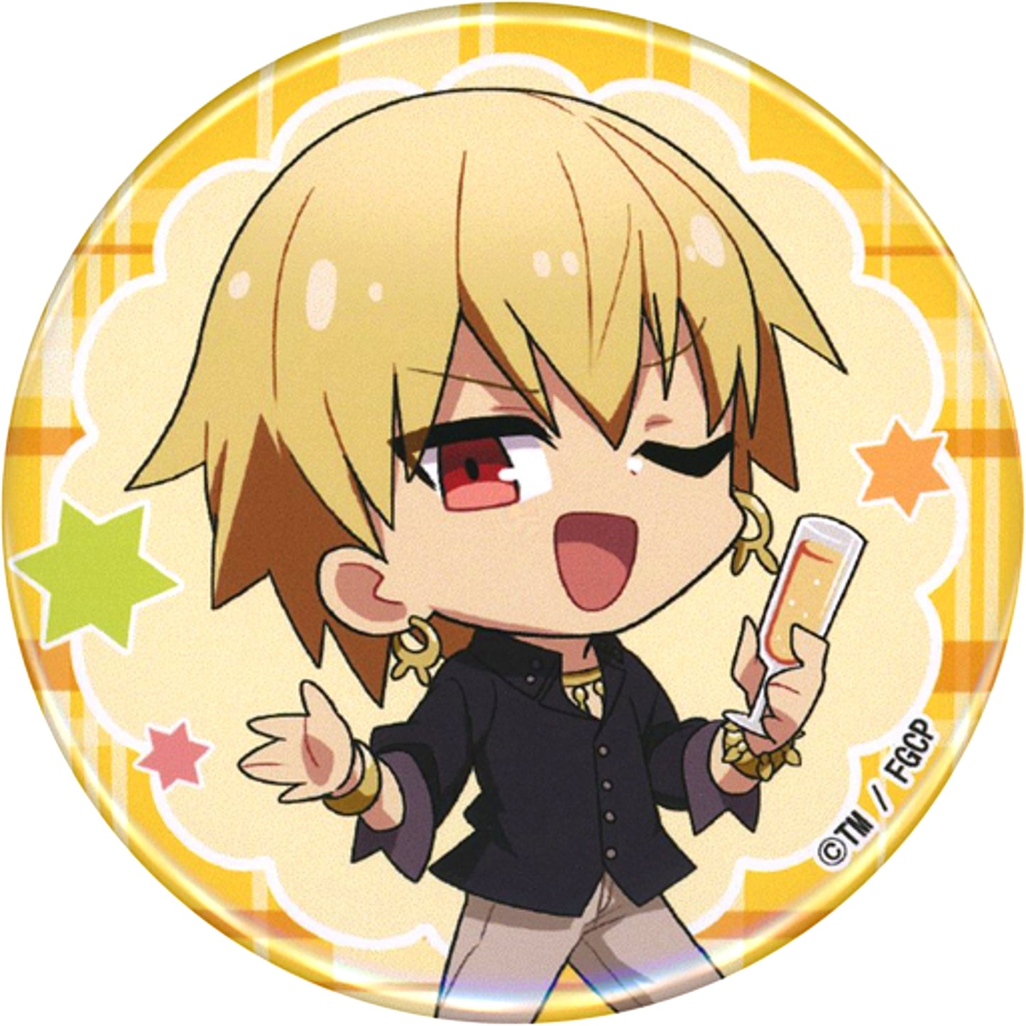 Gilgamesh Fate/Grand Carnival Sega Collabo Cafe Deformed Button A [USED]