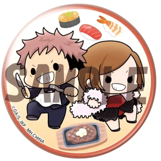 Jujutsu Kaisen Yuji Itadori Nobara Kugisaki Can Badge Collection Chokorin Mascot Edition Buttons [USED]
