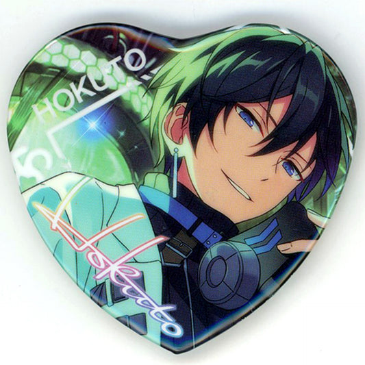 Hokuto Hidaka - Love and Science / Post-Blooming Ensemble Stars! Desire Hologram Heart Badge Trickstar China Limited [USED]