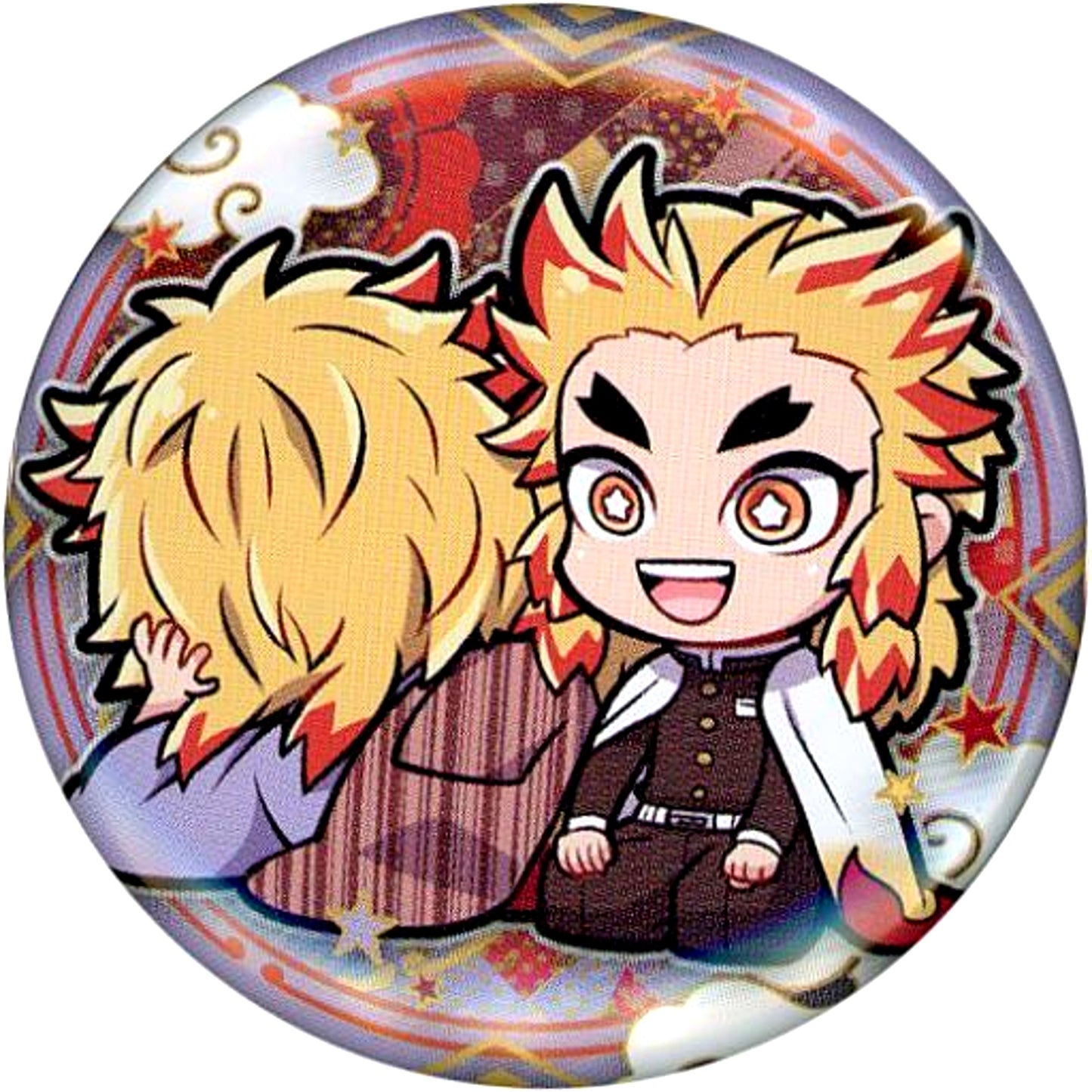 Kyojuro Rengoku & Shinjuro Rengoku Demon Slayer Kimetsu no Yaiba Charabanchoko Button 5th Form [USED]