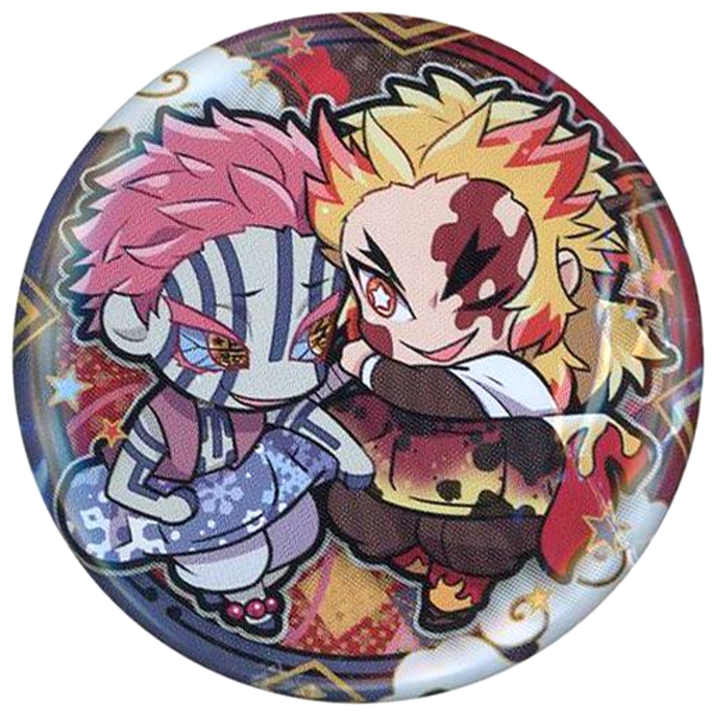Kyojuro Rengoku & Akaza Demon Slayer Chara Banchoukou Button Form 5 [USED]