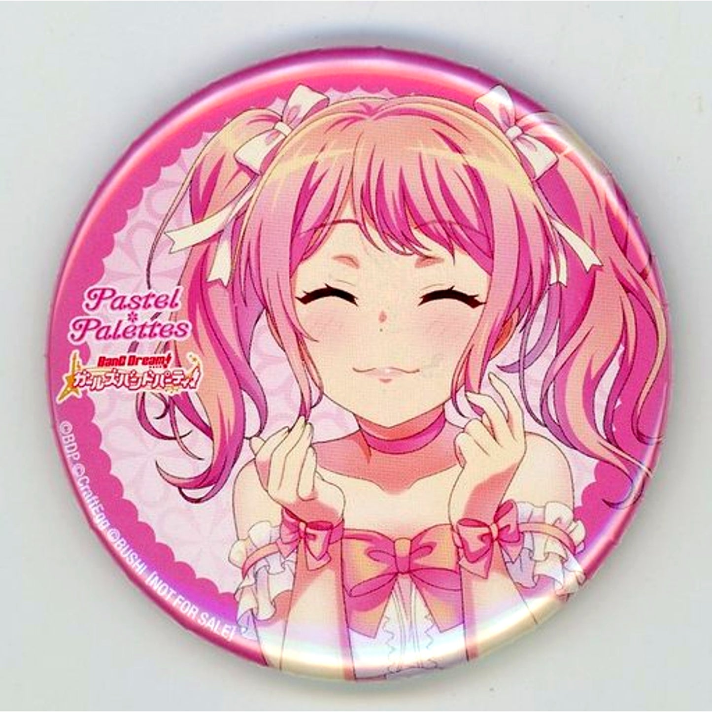 Aya Maruyama BanG Dream! Button ver. CD Girls Band Party! Pastel*Palettes 1st Album TITLE IDOL Animate Purchase Bonus [USED]