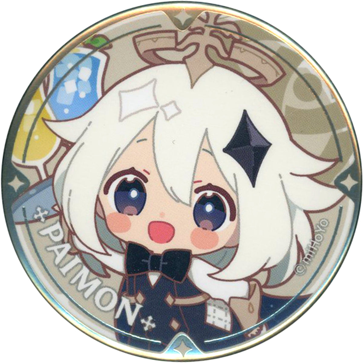 Paimon Genshin Impact Sweets Paradise Feast of the Breezes Chibi Chara Trading Button [USED]