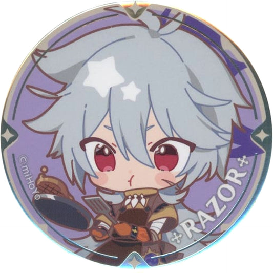 Genshin Razor Chibi Chara Trading Can Badge Sweets Paradise Soyokaze no Kyoen Limited Buttons [USED]