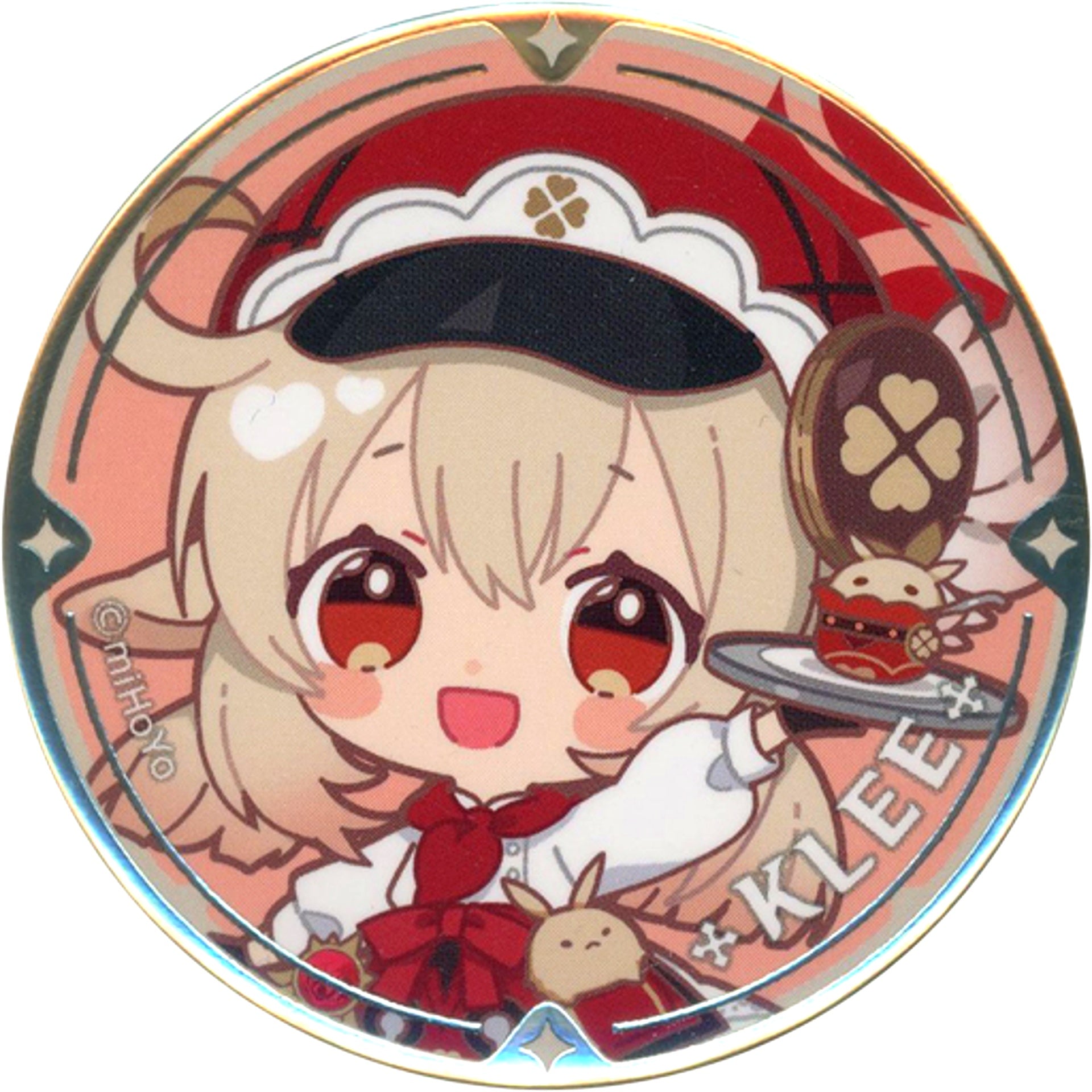 Klee Genshin Impact Chibi Character Trading Button Sweets Paradise Banquet of the Gentle Breeze [USED]