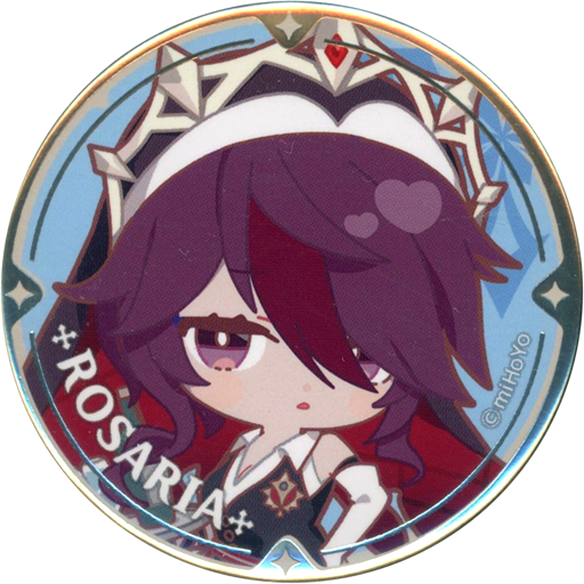 Rosaria Genshin Impact Chibi Character Trading Button Sweets Paradise Feast of the Breezes [USED]