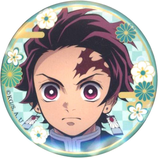Tanjiro Kamado Demon Slayer: Kimetsu no Yaiba Chara Badge Collection Part 2 Serious Face Hair Flowing Right [USED]