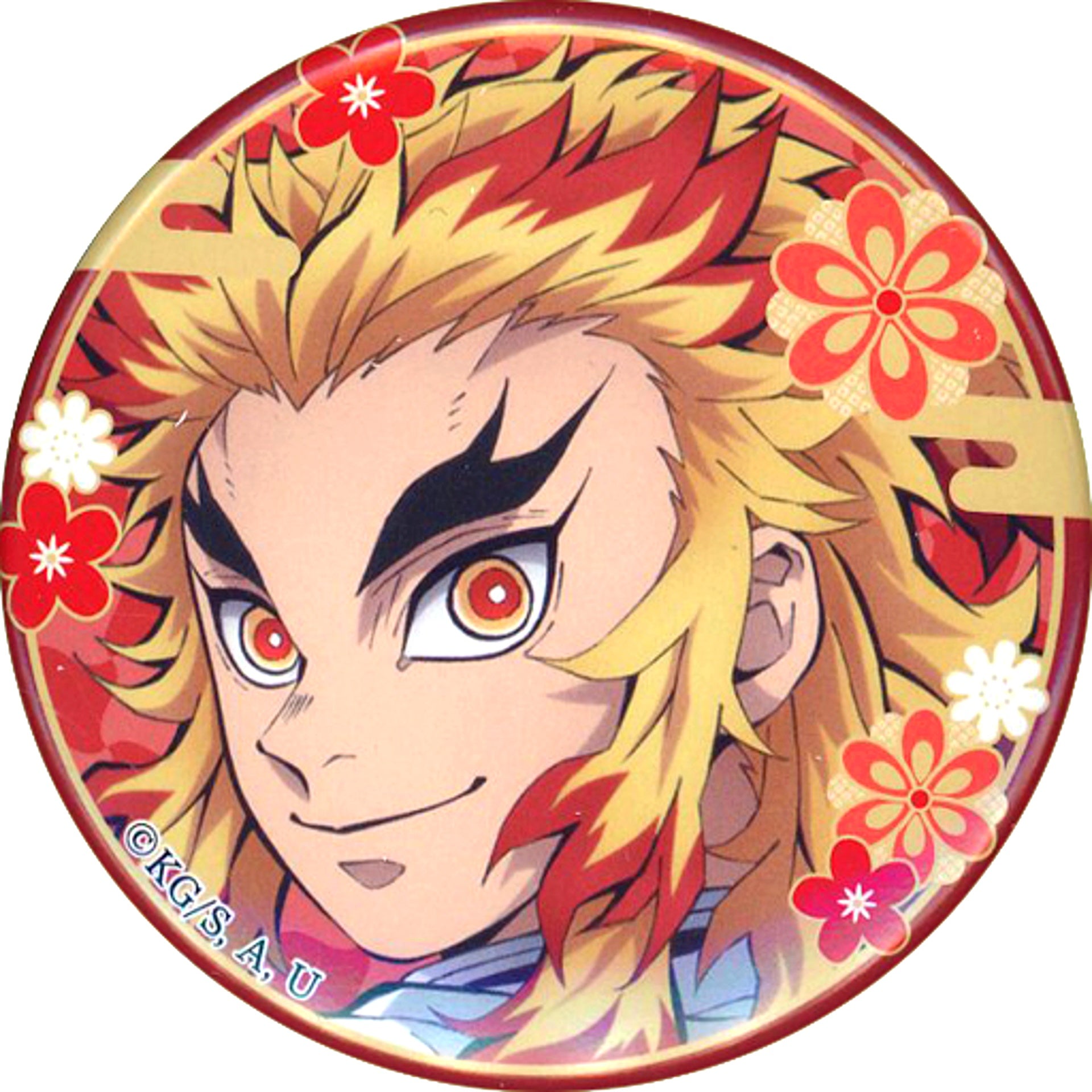 Kyojuro Rengoku Two Facing Left Demon Slayer Character Badge Collection Part 2 [USED]