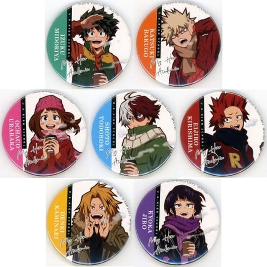 My Hero Academia Shoto Todoroki & Others Trading Can Badge Holiday animate Limited All 7 Types Set Buttons [USED]