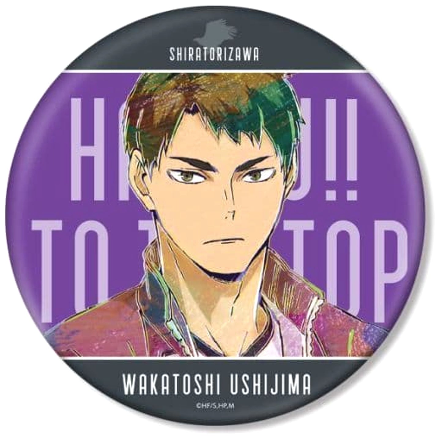 Wakatoshi Ushijima Haikyu!! To The Top Ani-Art BIG Button Part 5 [USED]