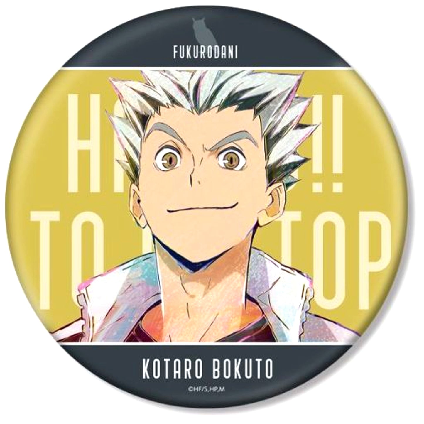 Kotaro Bokuto Haikyu!! TO THE TOP Ani-Art Vol. 5 BIG Button [USED]