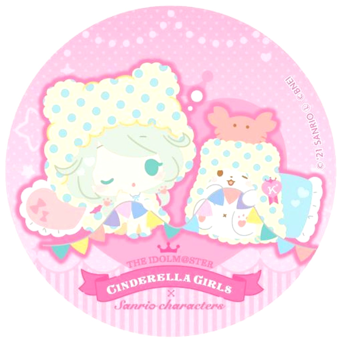 Kozue Yusa The Idolmaster Cinderella Girls x Sanrio Characters Kirakira Character Badge Collection Vol. 2 [USED]