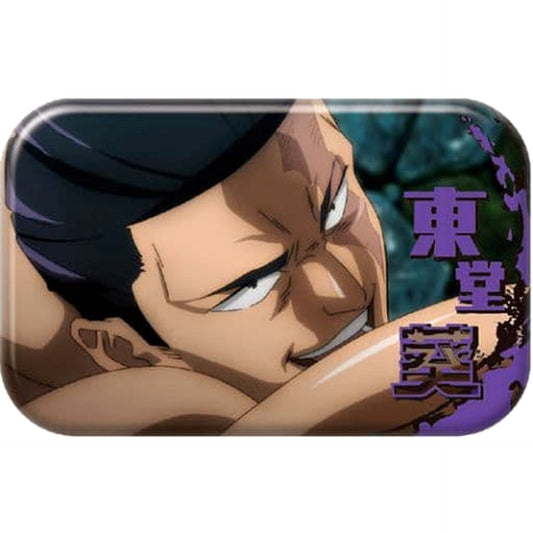 Jujutsu Kaisen Aoi Todo Round Squiare Can Badge 2 Buttons [USED]