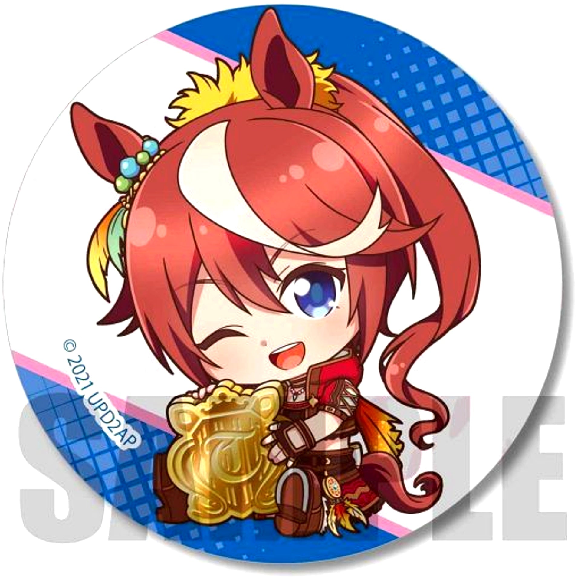 Tokai Teio Uma Musume Pretty Derby Season 2 Gyugyutto Trading Button [USED]