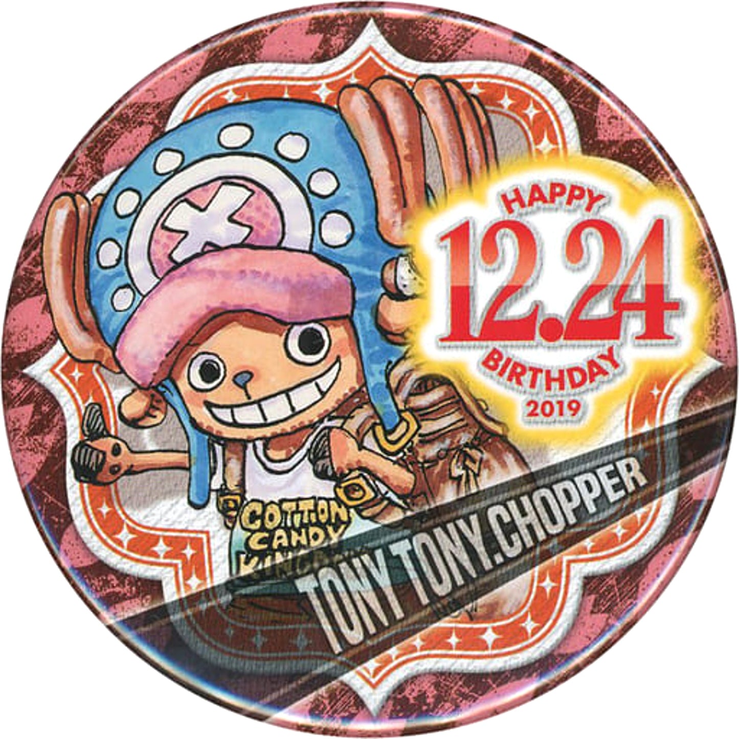 One Piece Tony Tony Chopper Birthday Can Badge 2019 Buttons [USED]