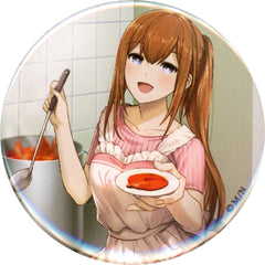 Steins;Gate Alarm Timepiece of Timed Harmony Kurisu Makise Apron Webkuji Can Badge Prize F-7 Buttons [USED]