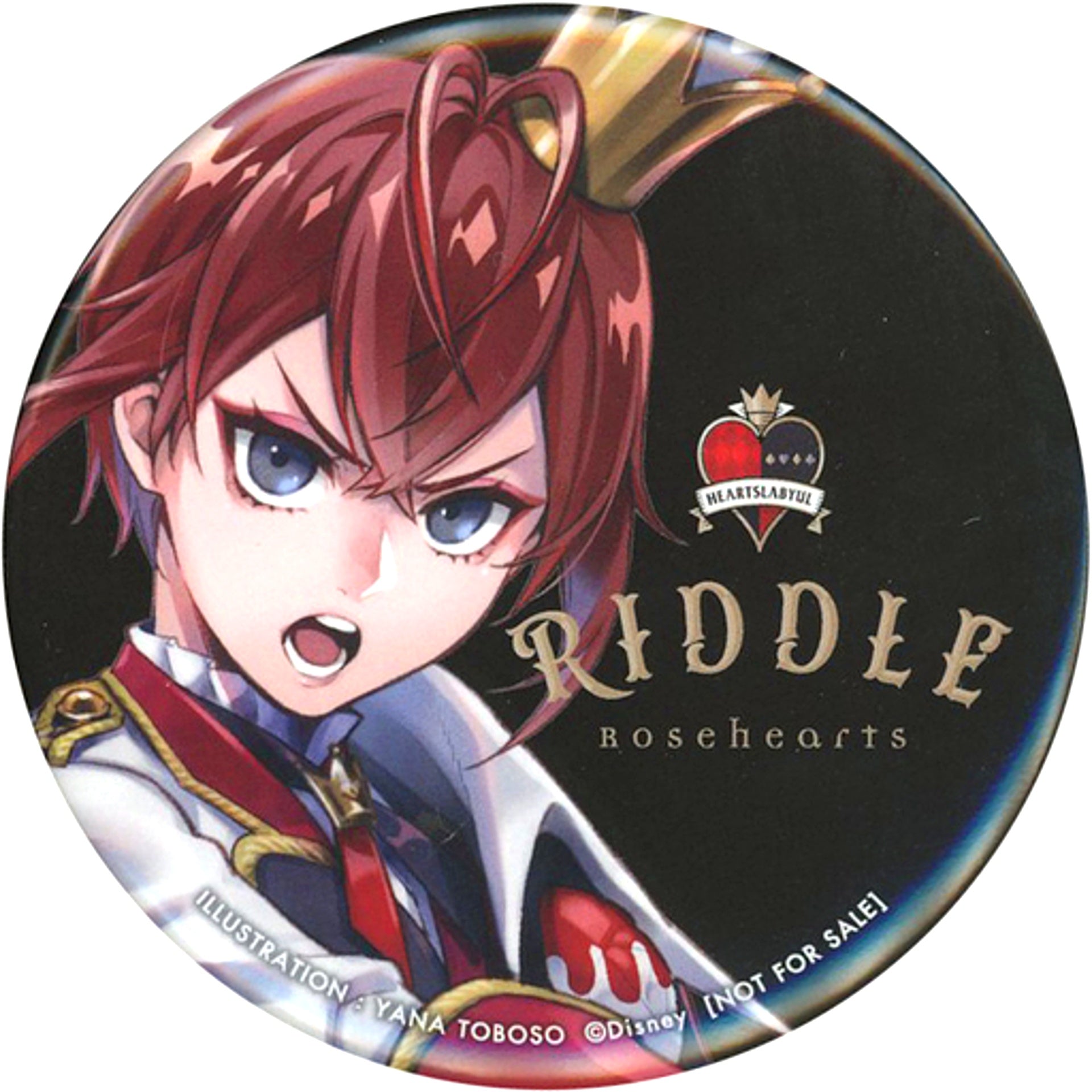 Riddle Rosehearts Disney Twisted Wonderland Special Button 1/8 ABS PVC Painted Figure ANIPLEX+ Early Pre-order Bonus [USED]