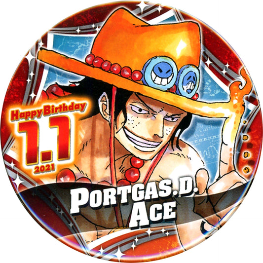 Portgas D. Ace One Piece Birthday Button 2021 [USED]