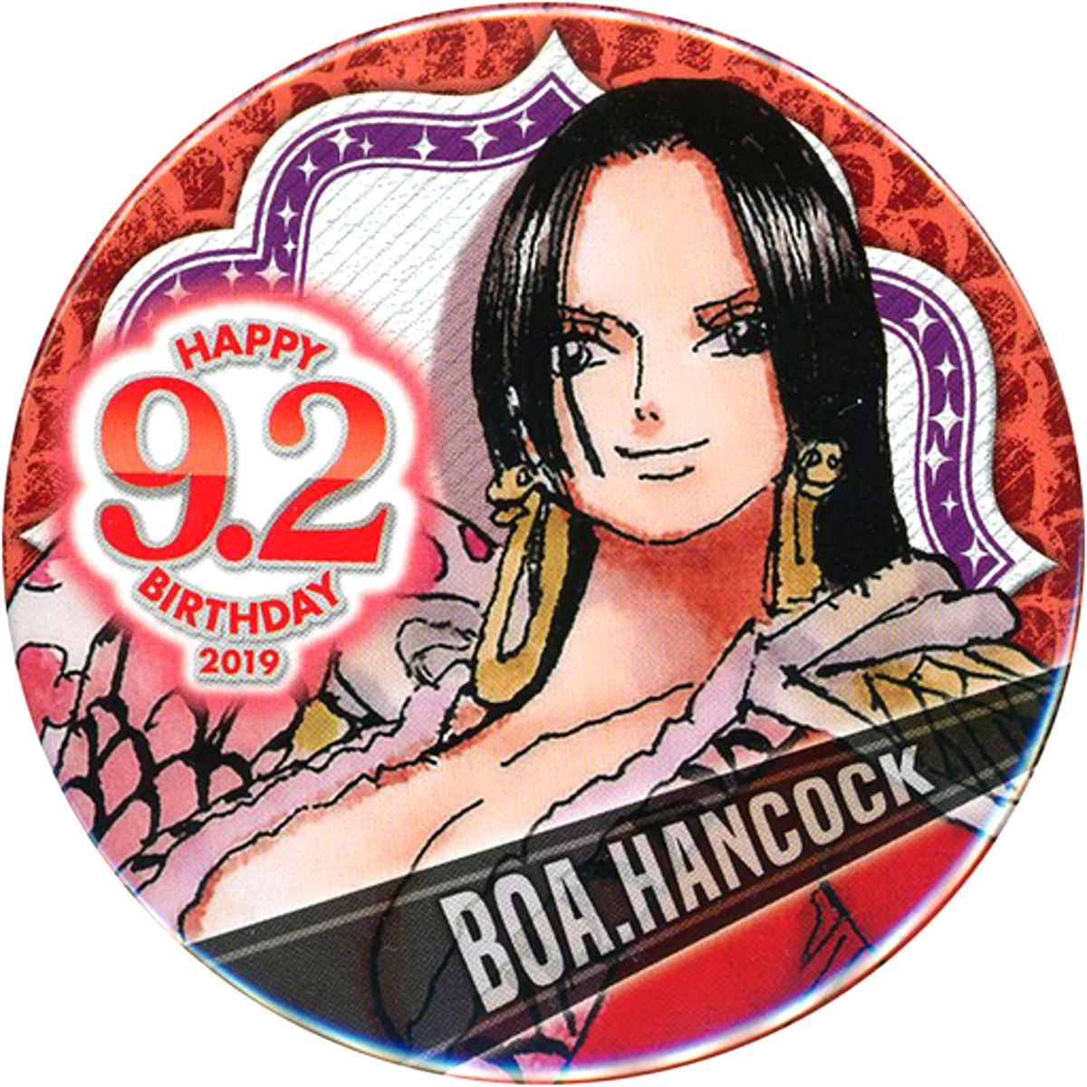 Boa Hancock One Piece Birthday Button 2019 [USED]