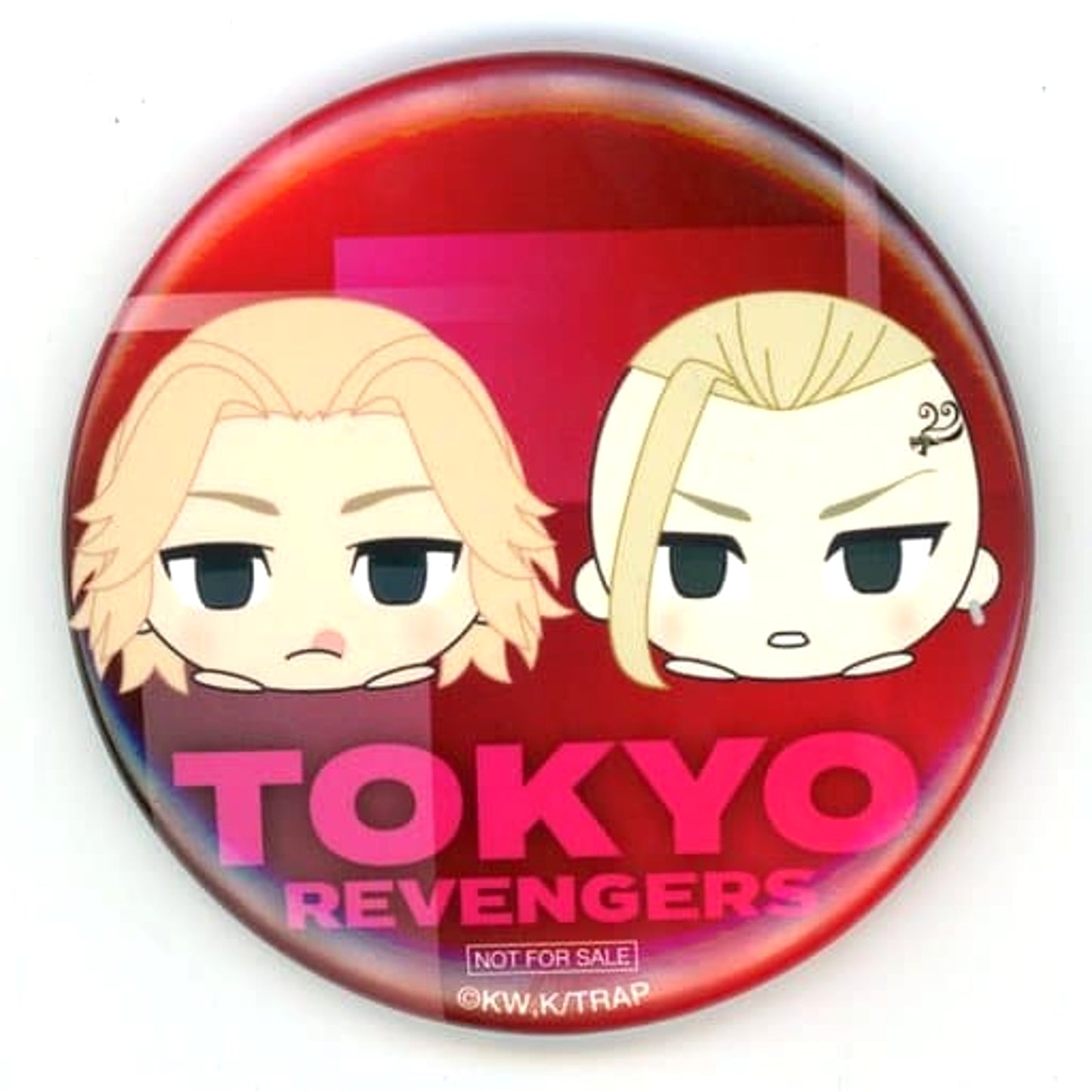 Manjiro Sano Ken Ryuguji Tokyo Revengers 57mm Button animate Limited Mochikororin Plush Mascot Box Purchase Bonus [USED]