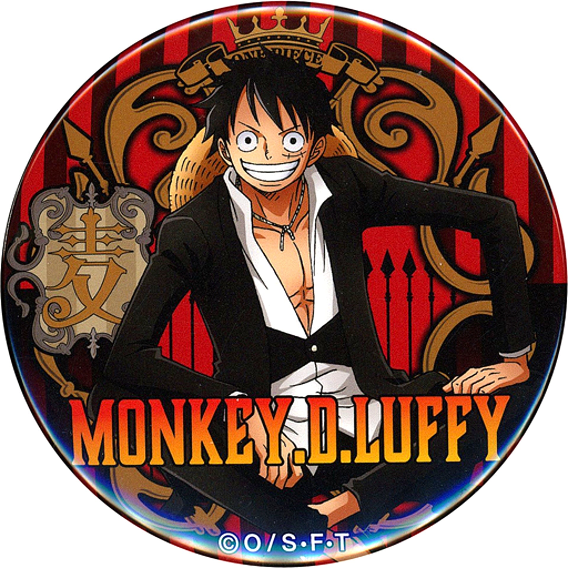 Monkey D. Luffy One Piece YAKARA Button Vol.19 Phantom of nightmare Mugiwara Store Ltd [USED]