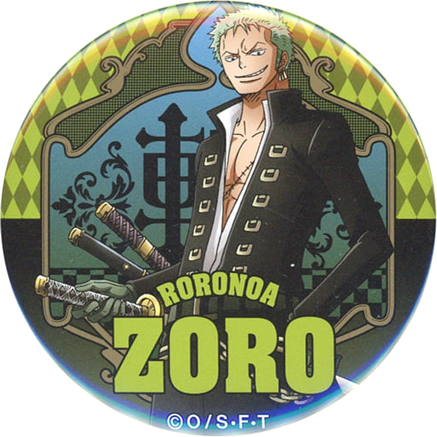 Roronoa Zoro One Piece Yakara Button Part 19 Phantom of Nightmare Straw Store Limited [USED]