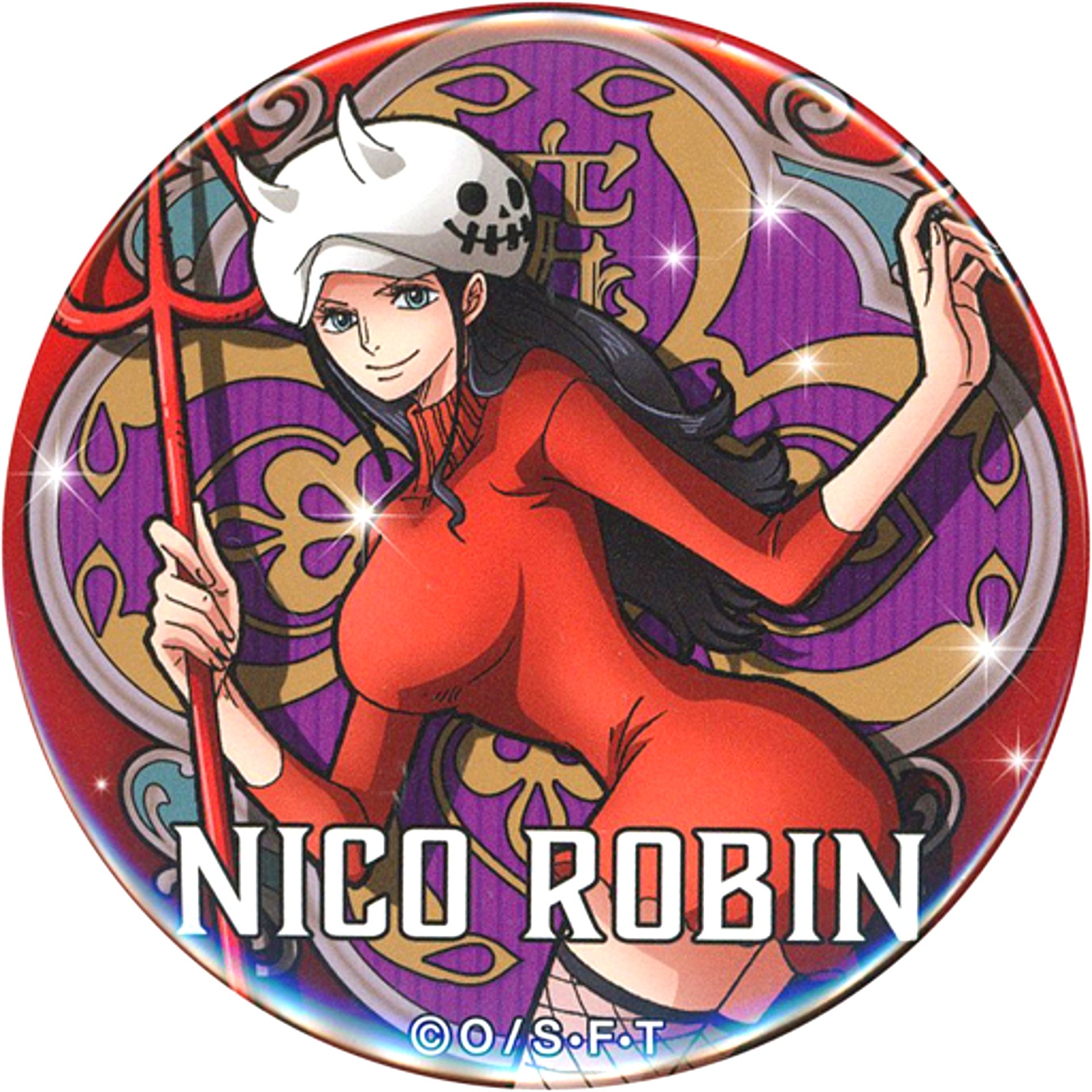 Nico Robin One Piece YAKARA Button Vol.19 Phantom of nightmare Mugiwara Store Ltd [USED]