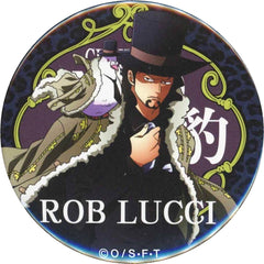 One Piece Rob Lucci Yakara Can Badge Part 19 Phantom of Nightmare Straw Store Limited Buttons [USED]