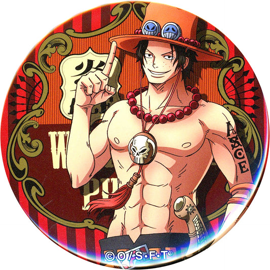 Portgas D. Ace One Piece YAKARA Button Vol. 19 Phantom of nightmare Mugiwara Store Limited [USED]