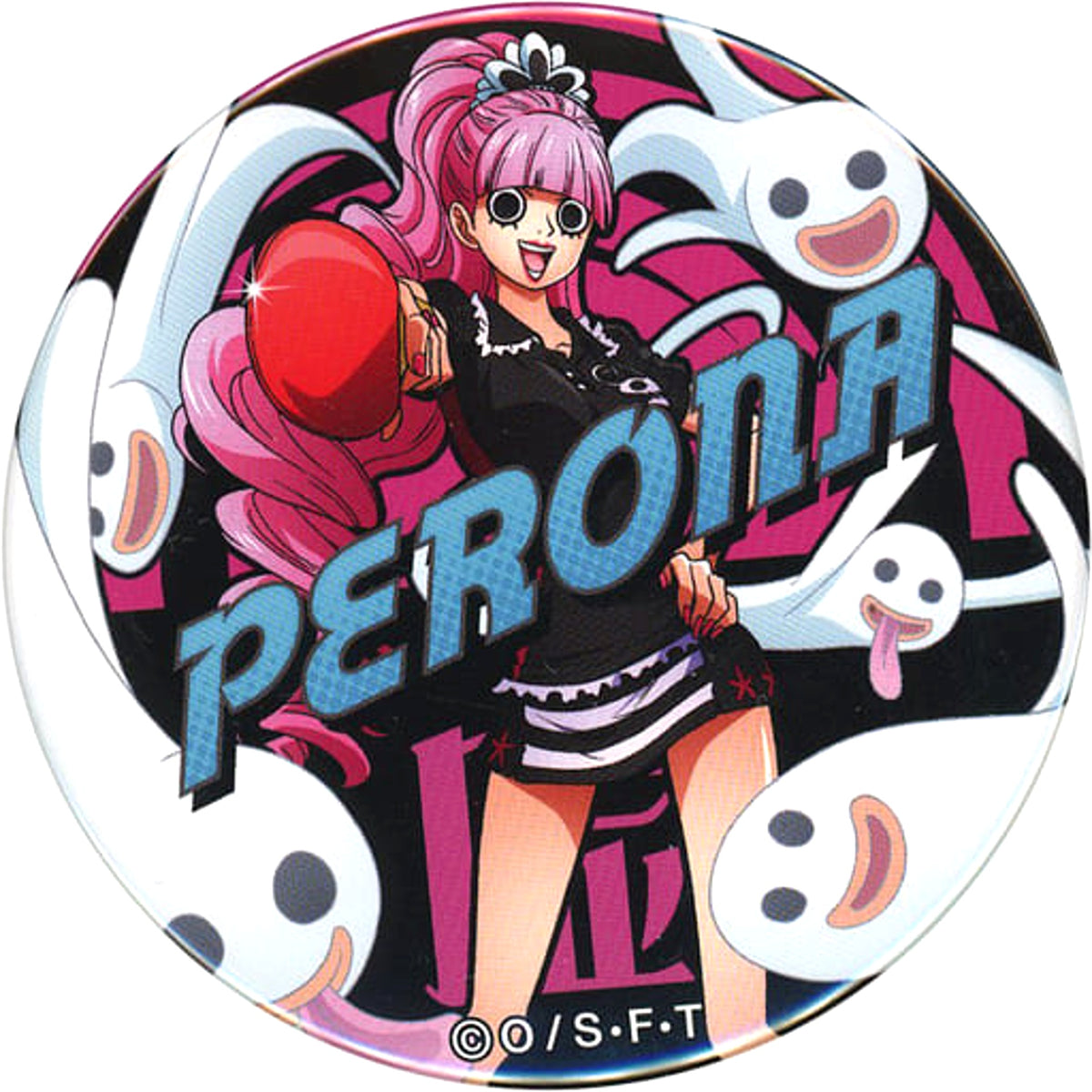 One Piece Perona Yakara Can Badge 2020th Edition Sports Straw Store Limited Buttons [USED]