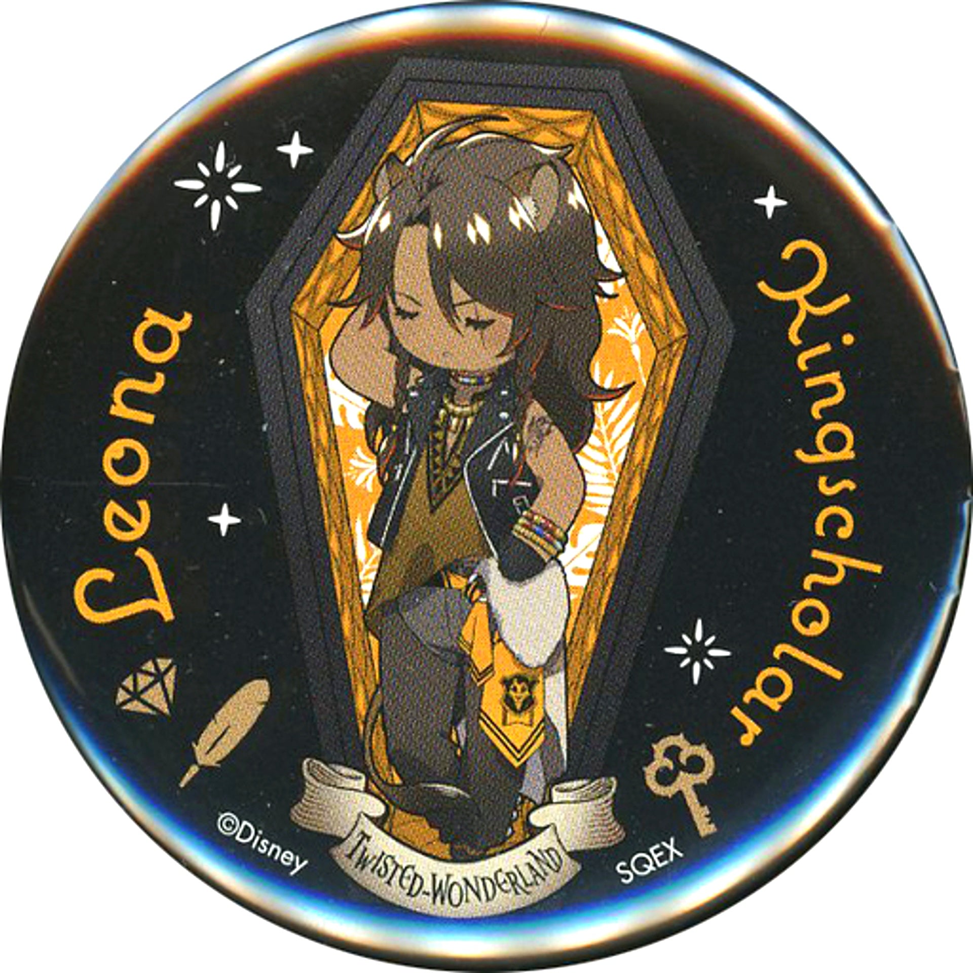 Leona Kingscholar Disney Twisted Wonderland Trading Button Door Ver. [USED]