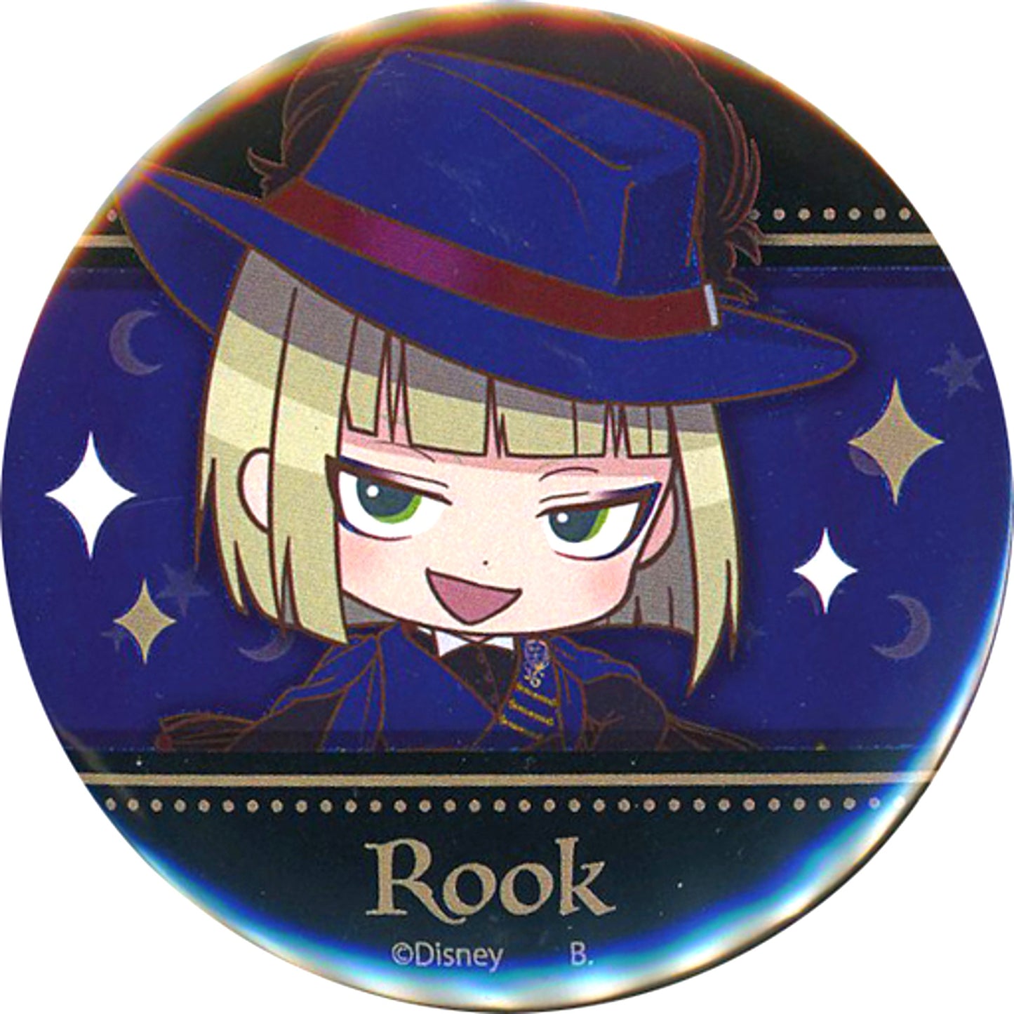 Rook Hunt Original Illustration Button Hapikuro! Disney Twisted Wonderland [USED]