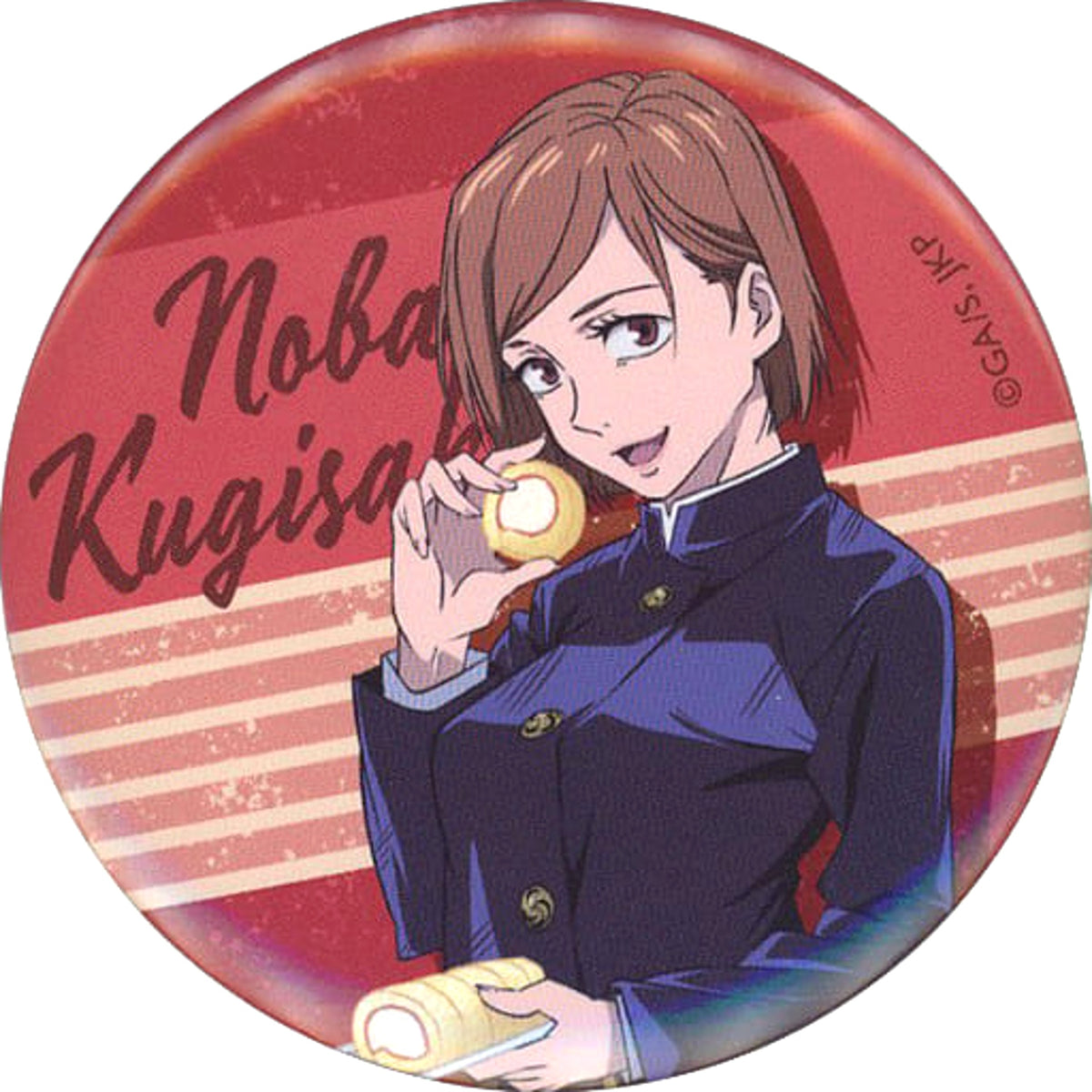Jujutsu Kaisen Nobara Kugisaki Sweets Natural Proportions Can Badge LAWSON Limited Buttons [USED]
