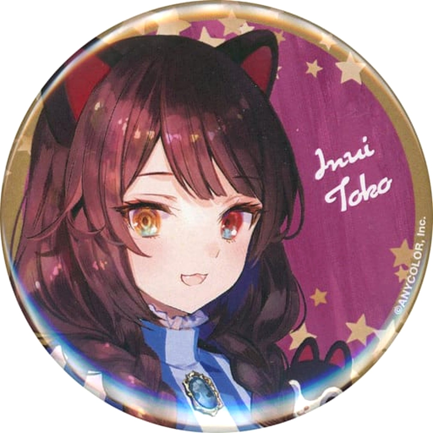 VTuber Nijisanji Toko Inui Natural Proportions Face Trading Can Badge Wendy's & First Kitchen Limited Buttons [USED]