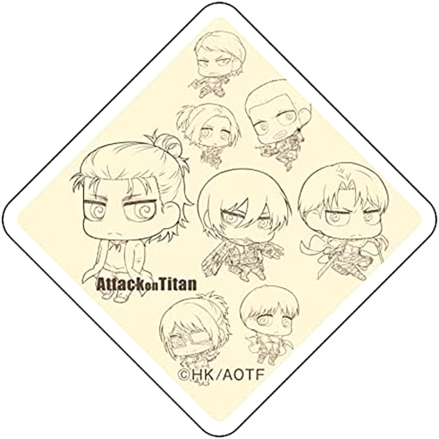 Attack on Titan Ellen Yeager & Others Chimi Chara Acrylic Badge Buttons [USED]