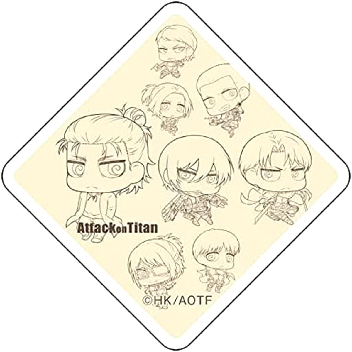 Attack on Titan Ellen Yeager & Others Chimi Chara Acrylic Badge Buttons [USED]