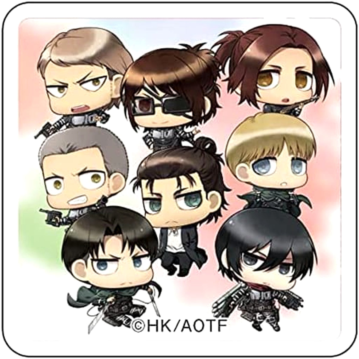Attack on Titan The Scout Regiment Gathering Chimi Chara Acrylic Badge Buttons [USED]